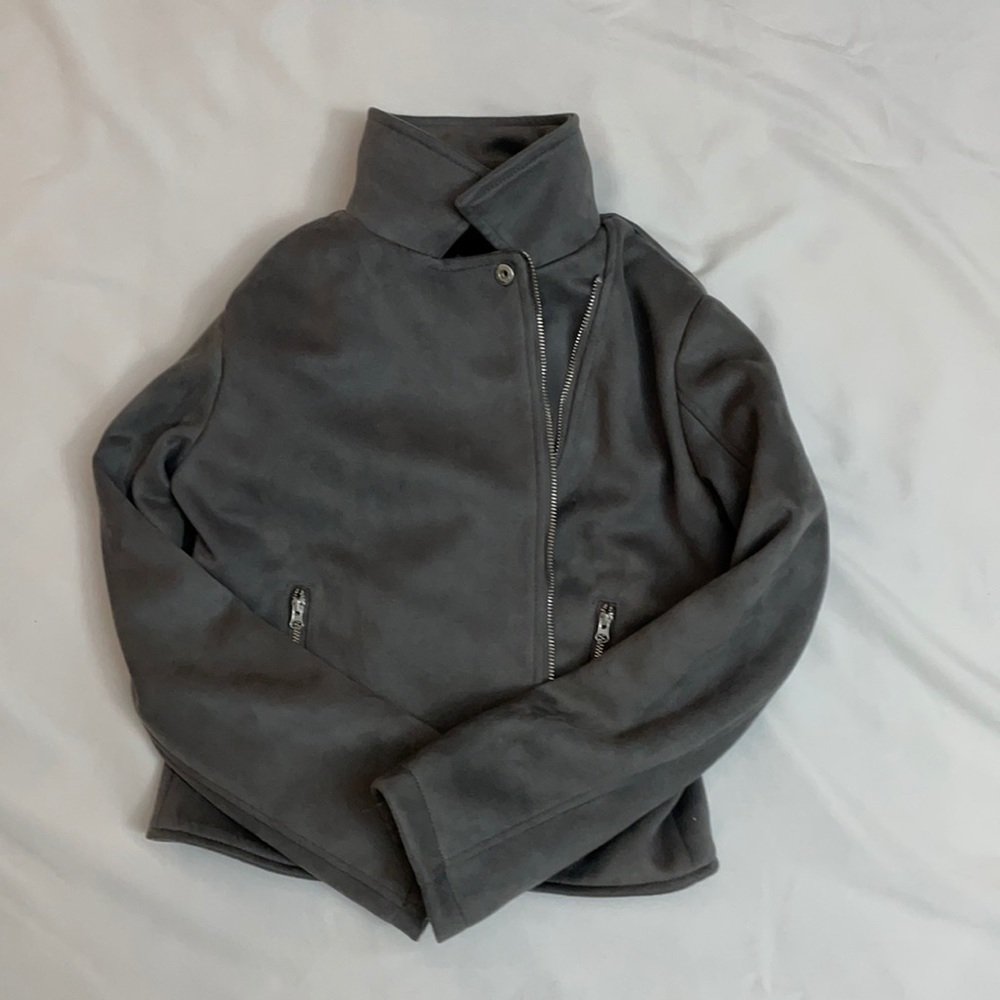 Grey polyester jacket